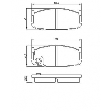 0 986 424 079 BOSCH Комплект тормозных колодок, дисковый тормоз