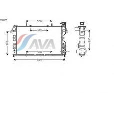 CR2077 AVA Радиатор, охлаждение двигателя