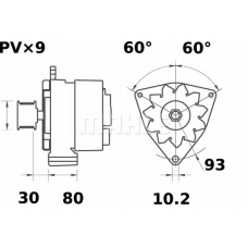 MG 587 MAHLE Генератор