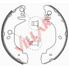 629.0654 VILLAR Комплект тормозных колодок