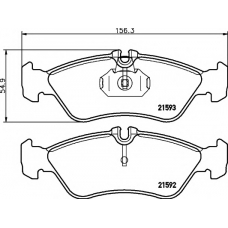 8DB 355 008-161 HELLA PAGID Комплект тормозных колодок, дисковый тормоз