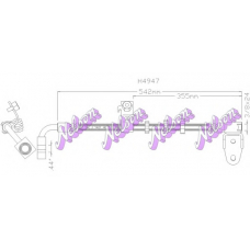 H4947 Brovex-Nelson Тормозной шланг