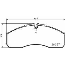 8DB 355 005-561 HELLA PAGID Комплект тормозных колодок, дисковый тормоз