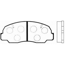 J PA-601AF JAPANPARTS Комплект тормозных колодок, дисковый тормоз