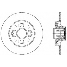 BDA2388.30 OPEN PARTS Тормозной диск