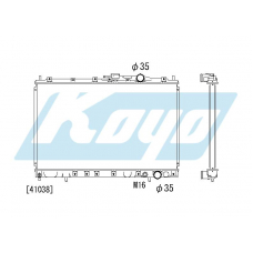 PA030562 KOYO P-tank corrugate-fin ass'y