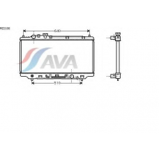 MZ2100 AVA Радиатор, охлаждение двигателя