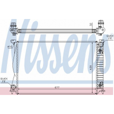 60232A NISSENS Радиатор, охлаждение двигателя