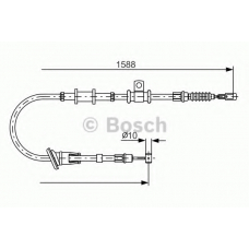 1 987 482 246 BOSCH Трос, стояночная тормозная система