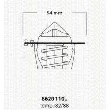 8620 11088 TRISCAN Термостат, охлаждающая жидкость