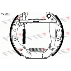 TK2032 FTE Комплект тормозных колодок