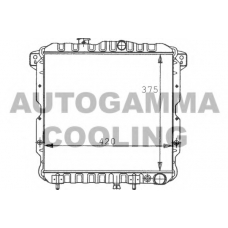 100575 AUTOGAMMA Радиатор, охлаждение двигателя