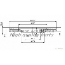 0990-2150 ASHUKI Тормозной диск