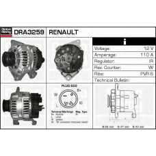 DRA3259 DELCO REMY Генератор