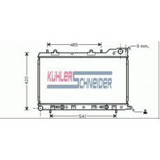 2500251 KUHLER SCHNEIDER Радиатор, охлаждение двигател