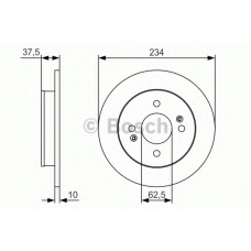 0 986 479 S61 BOSCH Тормозной диск