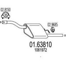 01.63810 MTS Глушитель выхлопных газов конечный