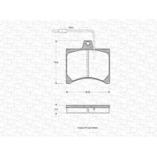 363702160722 MAGNETI MARELLI Комплект тормозных колодок, дисковый тормоз