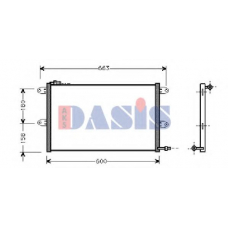 042340N AKS DASIS Конденсатор, кондиционер