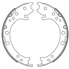 4667.00 REMSA Комплект тормозных колодок, стояночная тормозная с