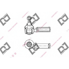 DE1220 DJ PARTS Наконечник поперечной рулевой тяги