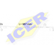 610571 E C ICER Сигнализатор, износ тормозных колодок