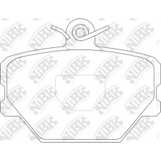 PN0139 NiBK Комплект тормозных колодок, дисковый тормоз