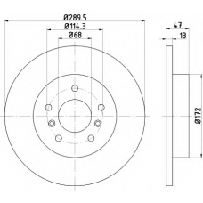 MDC2693 MINTEX Тормозной диск