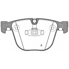 BPA0892.20 OPEN PARTS Комплект тормозных колодок, дисковый тормоз