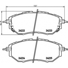 8DB 355 012-031 HELLA PAGID Комплект тормозных колодок, дисковый тормоз