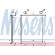 73341 NISSENS Теплообменник, отопление салона