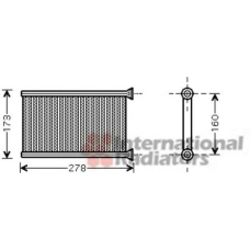 06006342 VAN WEZEL Теплообменник, отопление салона