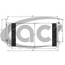 300518 ACR Конденсатор, кондиционер
