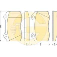 6117729 GIRLING Комплект тормозных колодок, дисковый тормоз