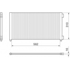 350203154000 MAGNETI MARELLI Конденсатор, кондиционер