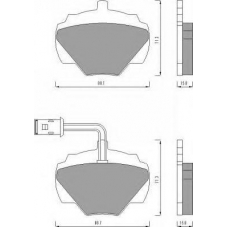 AC446081D AC Delco Комплект тормозных колодок, дисковый тормоз