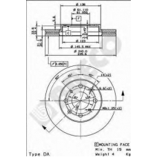 BS 8480 BRECO Тормозной диск