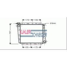 3307201 KUHLER SCHNEIDER Радиатор, охлаждение двигател