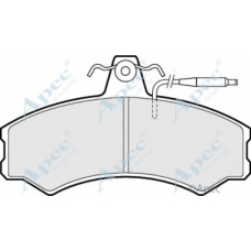 PAD384 APEC Комплект тормозных колодок, дисковый тормоз