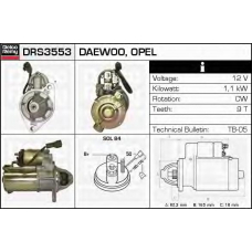 DRS3553 DELCO REMY Стартер