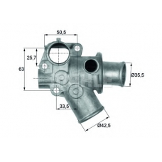 TI 112 80D MAHLE Термостат, охлаждающая жидкость