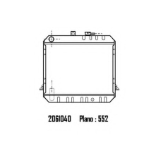 2061040 ORDONEZ Радиатор, охлаждение двигателя