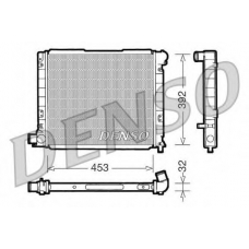 DRM09053 DENSO Радиатор, охлаждение двигателя