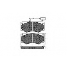 31450 SPIDAN Комплект тормозных колодок, дисковый тормоз