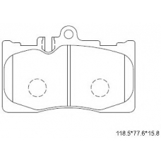 KD2751 ASIMCO Комплект тормозных колодок, дисковый тормоз