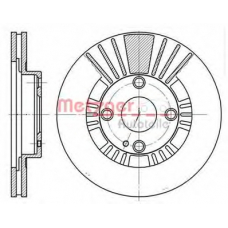 6812.10 METZGER Тормозной диск