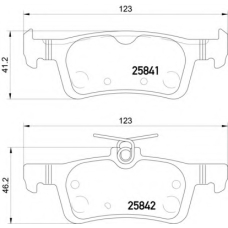 8DB 355 021-311 HELLA PAGID Комплект тормозных колодок, дисковый тормоз