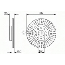 0 986 479 932 BOSCH Тормозной диск