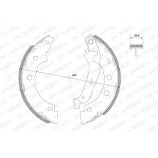 152-2049 WEEN Комплект тормозных колодок