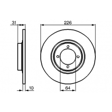 0 986 478 177 BOSCH Тормозной диск